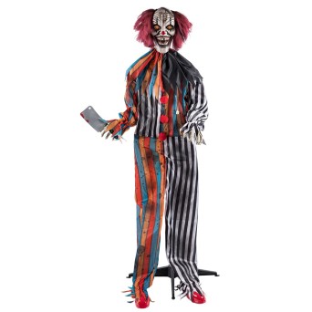 Muñeco de Payaso Asesino de 175 Centímetros con Luz, Sonido y Movimiento
