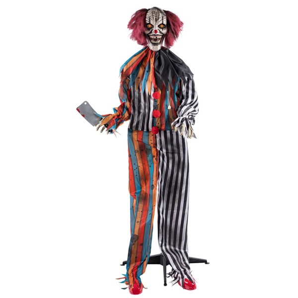 Muñeco de Payaso Asesino de 175 Centímetros con Luz, Sonido y Movimiento