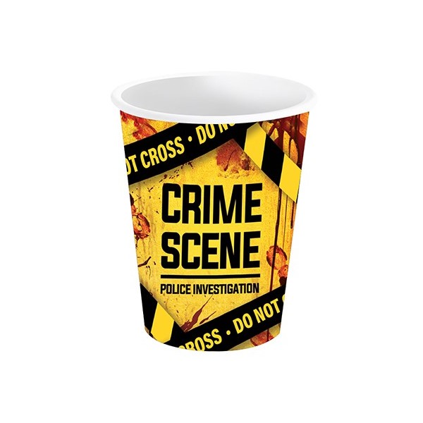 Vaso de Crime Scene 6 Unidades de 240 Mililitros
