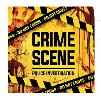 Servilleta de Crime Scene 20 Unidades de 16 x 16 Centímetros