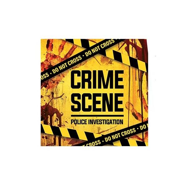 Servilleta de Crime Scene 20 Unidades de 16 x 16 Centímetros