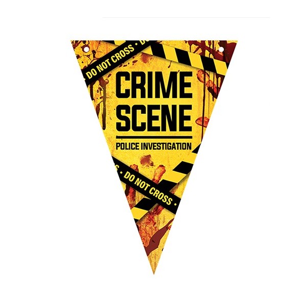 Guirnalda de Banderines de Crime Scene de 3 Metros