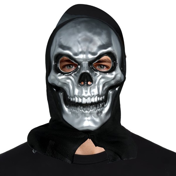 Máscara de Calavera con Capucha para Adulto