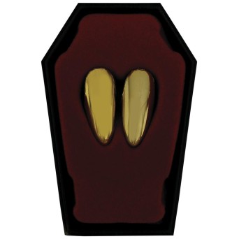 Colmillos de Vampiro de color Oro para Adulto