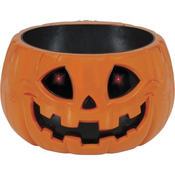 Bol de Calabaza de 15 Centímetros con Luz, Sonido y Movimiento