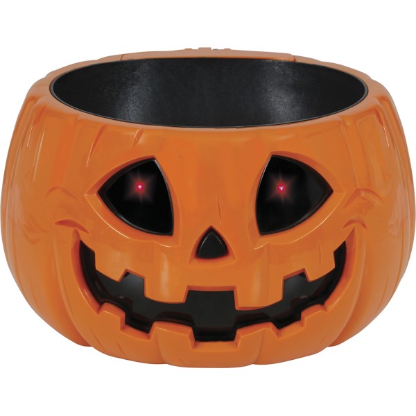 Bol de Calabaza de 15 Centímetros con Luz, Sonido y Movimiento