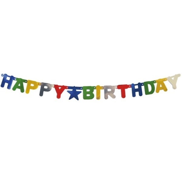 Guirnalda de Happy Birthday Multicolor