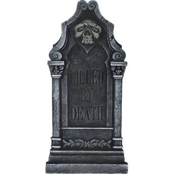 Lápida de Killed by Death de 90 x 45 Centímetros