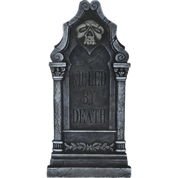Lápida de Killed by Death de 90 x 45 Centímetros