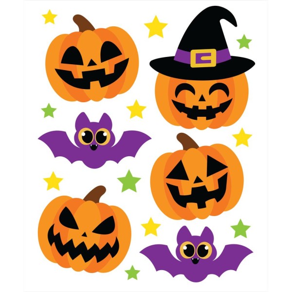Decoración de Calabaza de 25 x 30 Centímetros para Ventana