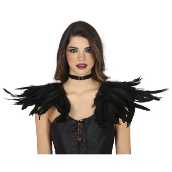 Hombrera de Plumas 2 Unidades de 35 x 25 Centímetros