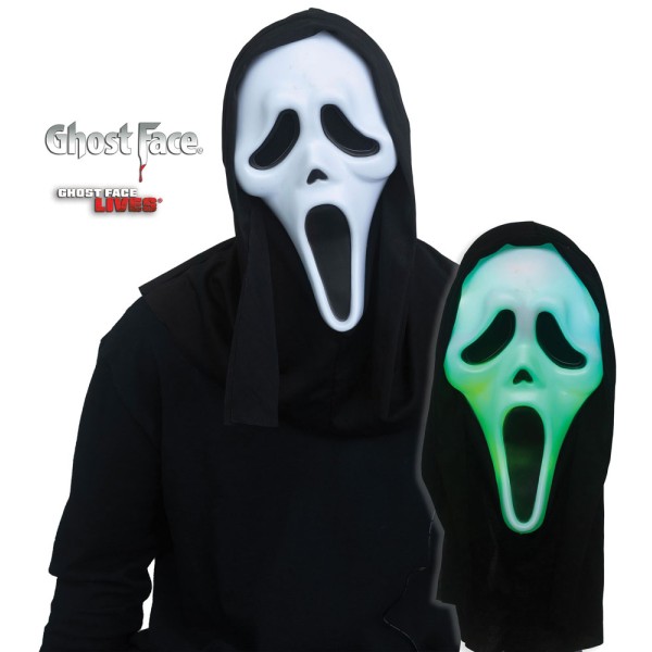 Máscara de Ghost Face con LED´s para Adulto