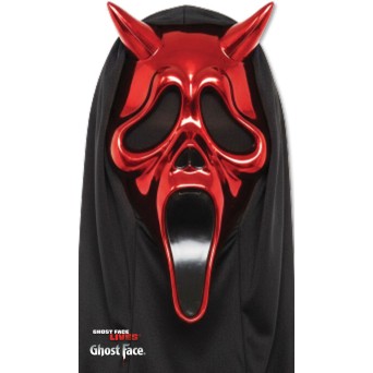 Máscara de Ghost Face Diablo Cromada para Adulto