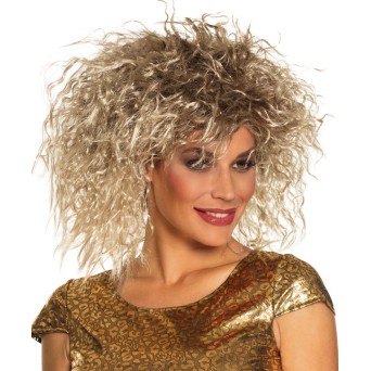 Peluca Rubia de Cantante Pop para Adulto