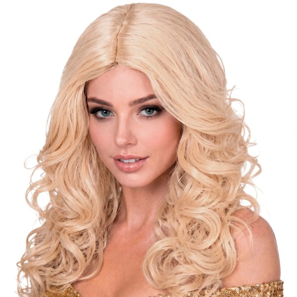 Peluca Rubia de Groovy para Adulto