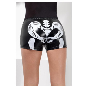 Pantalón Corto de Miss Esqueleto Fever de color Negro para Adulto