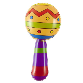 Maraca Hinchable de 20 Centímetros con Campanilla
