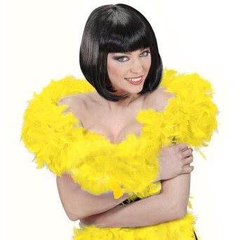 Boa de Plumas Deluxe de color Amarillo de 1,80 Metros y 110 Gramos