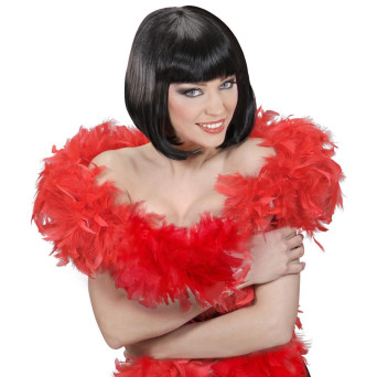 Boa de Plumas Deluxe de color Rojo de 1,80 Metros y 110 Gramos