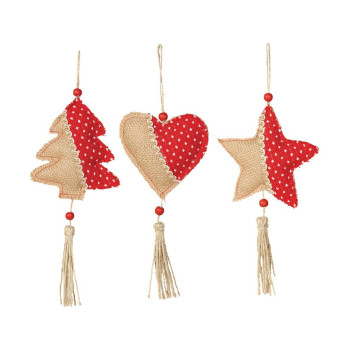 Figura para Colgar de color Beige y Rojo Varios Modelos 12 Centímetros