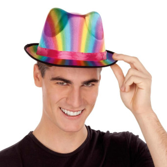 Sombrero de Gánster Multicolor para Adulto