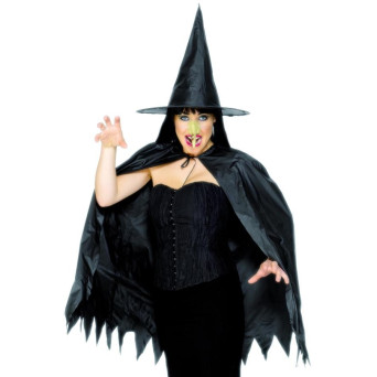 Set de Bruja de color Negro para Adulto