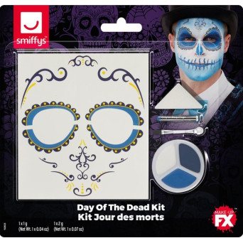 Kit de Maquillaje del Día de los Muertos Mexicano para Adulto