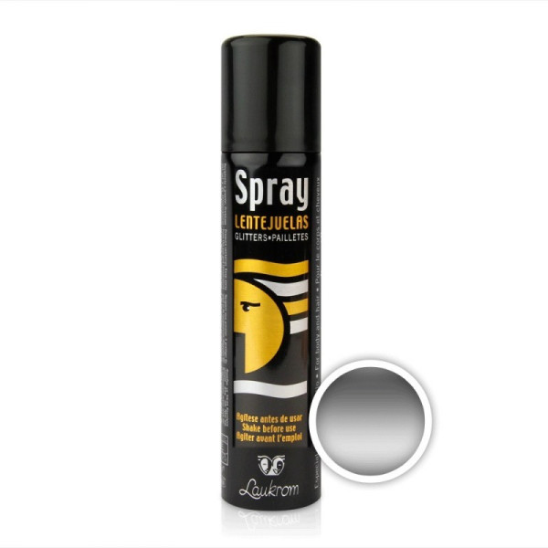 Spray con Purpurina de 75 Mililitros Varios Colores para Cabello y Cuerpo de Laukrom