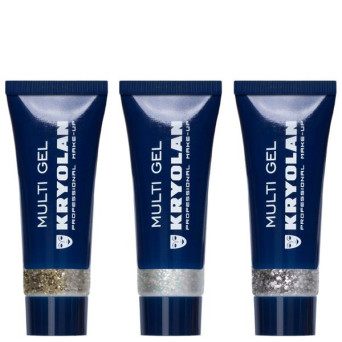 Purpurina Gruesa en Gel Multi Gel Glitter Grob de 10 Mililitros Varios Colores de Kryolan