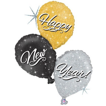 Globo de Happy New Year de 102 Centímetros