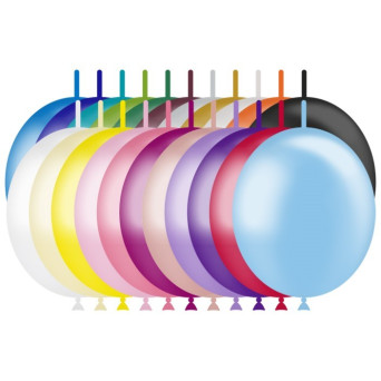 Globo Decolink 50 Unidades R12 de 30 Centímetros Color Metálico 100% Biodegradable de Balloonia
