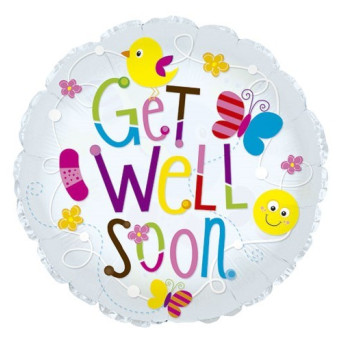 Globo Foil de Get Well Soon de 61 Centímetros