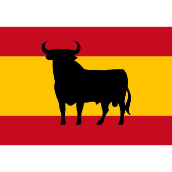 Bandera de Toro España de Poliéster Microperforada Reforzada