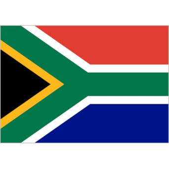 Bandera de Sudáfrica de Poliéster Microperforada Reforzada