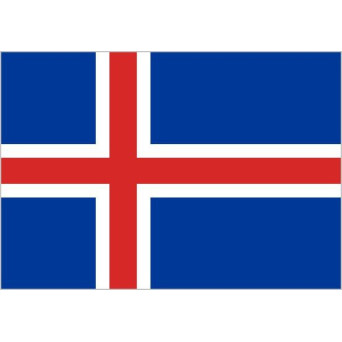 Bandera de Islandia de Poliéster Microperforada Reforzada