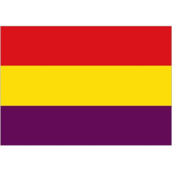 Bandera de República Española de Poliéster Microperforada Reforzada