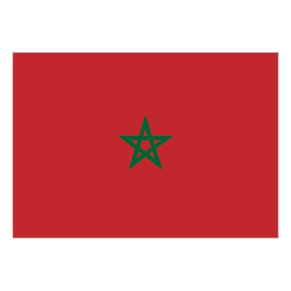 Bandera de Marruecos de Poliéster Microperforada Reforzada
