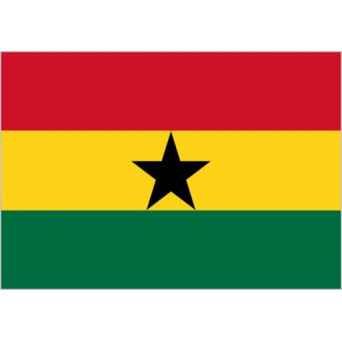 Bandera de Ghana de Poliéster Microperforada Reforzada