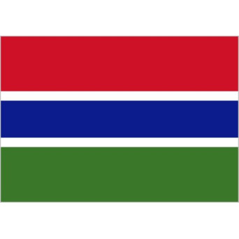 Bandera de Gambia de Poliéster Microperforada Reforzada