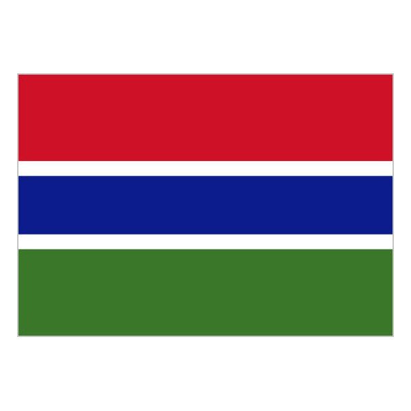 Bandera de Gambia de Poliéster Microperforada Reforzada