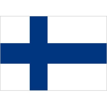 Bandera de Finlandia de Poliéster Microperforada Reforzada