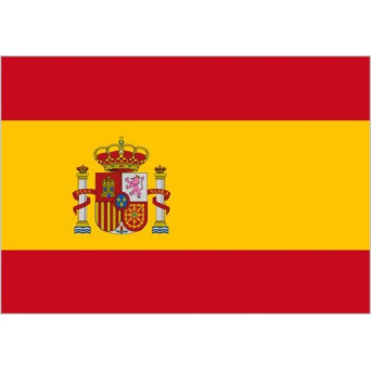 Bandera de España Con Escudo de Poliéster Microperforada Reforzada