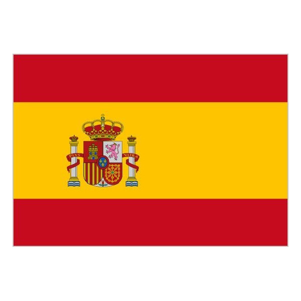 Bandera de España Con Escudo de Poliéster Microperforada Reforzada