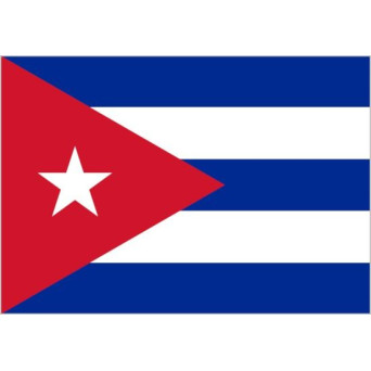 Bandera de Cuba de Poliéster Microperforada Reforzada
