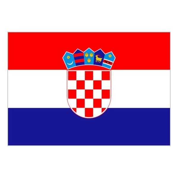 Bandera de Croacia de Poliéster Microperforada Reforzada