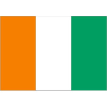 Bandera de Costa de Marfil de Poliéster Microperforada Reforzada