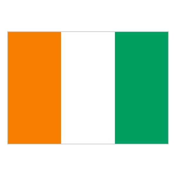 Bandera de Costa de Marfil de Poliéster Microperforada Reforzada