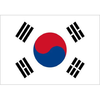 Bandera de Corea del Sur de Poliéster Microperforada Reforzada