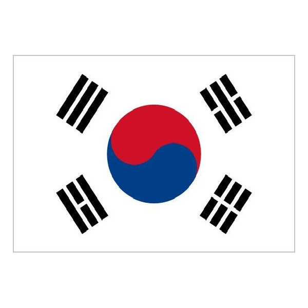 Bandera de Corea del Sur de Poliéster Microperforada Reforzada