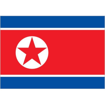 Bandera de Corea del Norte de Poliéster Microperforada Reforzada